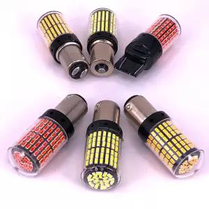 호환  20X 3014 144smd CanBus S25 1156 BA15S P21W LED BAY15D BAU15S PY21W 램프 T20 LED 7440 W21W W215