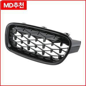 51137260497,51137263481 글로스 블랙 자동차 전면 키드니 다이아몬드 그릴 BMW F30 320i 335i 13-18 레이