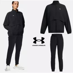언더아머 여성 기능성 아노락 하프 집업 바람막이 조거 팬츠 트레이닝복 세트 6454-2727 364475