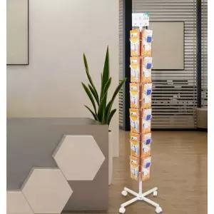 엽서 진열대 리플렛 투명 거치대 꽂이 잡지 회전 선반 매장 팜플렛