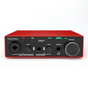 2023년 PC 및 Mac용 라 폰바 USB 오디오 인터페이스, 전문 녹음, 팟캐스트, 스트리밍을 위한 24비트 /192kHz 고충실도, MIC용 XLR /48V 팬텀 파워, 스튜디오용 초저지연 기능 제공