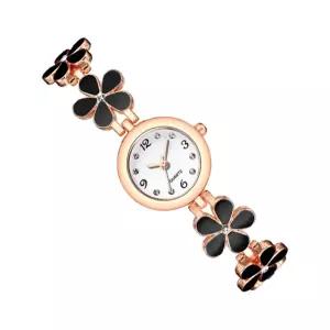 DN 패션 손목시계 여성 메탈 심플 선물 아날로그 블랙