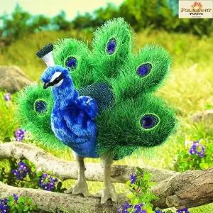 [하프클럽/]소 손인형 고급 공작새 F2834