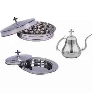 성만찬 성찬기 세트 예배 세례기 교회 주전자 떡그릇 포도주