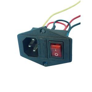 3D 프린터 부품 액세서리 전원 110V 공급 장치 DIY 퓨즈가있는 소켓 10A 남성 스위치 220V