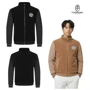 [하프클럽/기타]까스텔바작 골프 남자 하이브리드 우븐 플리스 풀집업 점퍼