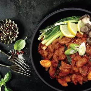 더바삭한 직화 불 곱창300g매운양념 초벌구이 야채 국산 불곱창