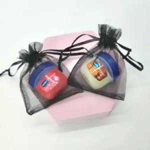 [셀러에이드]간식망사주머니 선물포장 오간자주머니 7x9cm 블랙