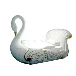 백조 모양 침대 전동 베드 호텔 모텔 리조트 특이한