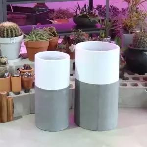 2개셋모던 시멘트화분 초대형 긴원형 C2L01 28x60/35x65cm (WFKADWA)