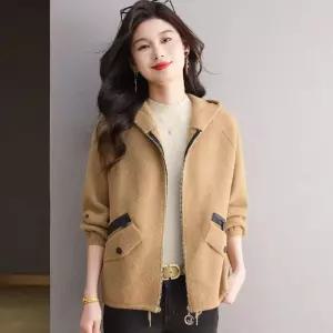 모직 가을 캐주얼 겨울 후드 카디건 아웃도어 상의 집업 여자카디건 원템4