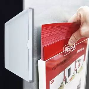 부착식 광고 전단지꽂이 인쇄물 메모게시판 홍보용 전단지 홀더 (WFKAWKT)