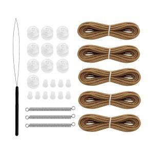 Zpana RV 플리트 그늘막 수리 키트, 낮 밤 햇빛 가리개 유지를 위한 캠퍼 블라인드 다운 스풀 리스트링