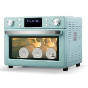 에이스서블리 승화 오븐 기계 25L 110V 1700W 블루, 디지털 디스플레이, 블랭크용 LED 조명이 있는 대용량 컨벡션 텀블러 머그컵 병, 장갑 포함 대량 이송