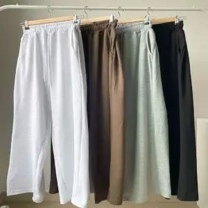 여자 4컬러 허리밴딩 베이직 캐주얼 트레이닝팬츠 (WFKB3RF)