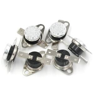 KSD301 바이메탈 온도 조절기 0 ° C-200 C 열 제어용 가능 스위치(45 C/60 C/85 사전 설정)