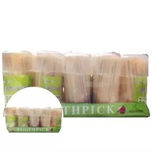 ( )대나무요지 원형통 10p 과일요지 가정용이쑤시개