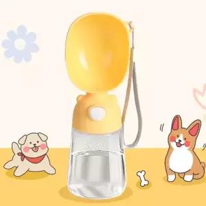 (옵션 본품 1개)애견 물통 강아지 산책 반려동물 외출 스트랩 급수 물병