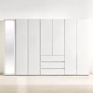 가이온 디온 LPM 2800 3서랍 거울도어 이불장 선반장 세트 옷장 장농