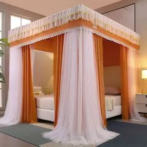 모기장 집 차양 두꺼운 스타일 공주 텐트 폴딩 천막 방진 원터치