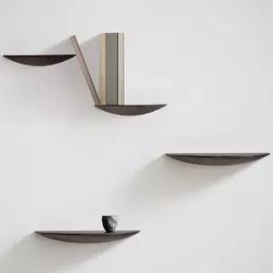 반원 무지주벽선반 수납 무지주벽 다용도 원목