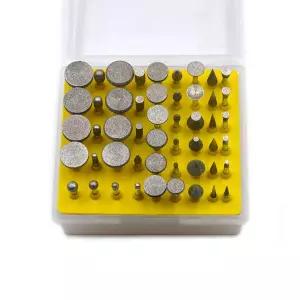 Oudtinx 다이아몬드 코팅 그라인딩 헤드 50개 세트 드레멜 로터리 툴용 버