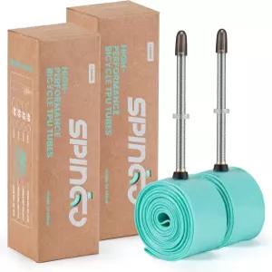 2팩 스핑고 메탈 밸브 TPU 내부 튜브 700C x 23c-32c 80mm 프레스타 바이크 경량 자전거 스페어 타이어