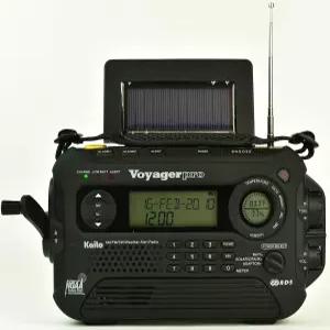 카이토 KA600L 5방향 전원 비상 AM/FM/SW NOAA 기상 경보 라디오(태양광 다이나모 크랭크 손전등 및 독서등
