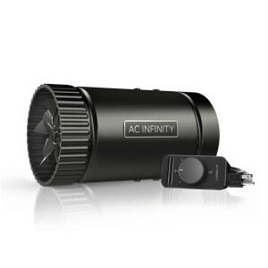 AC Infinity RAXIE S4, 속도 조절기가 있는 인라인 부스터 덕트 팬 4 u201D - 저소음 HVAC 송풍기는 지하실, 욕실, 주방, 작업장을 위한 팬이 될