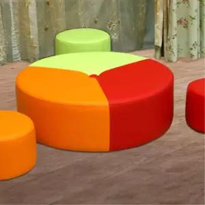 유치원 소아과 재밌는 원형 쇼파 의자세트 흔들림없는 아동센타