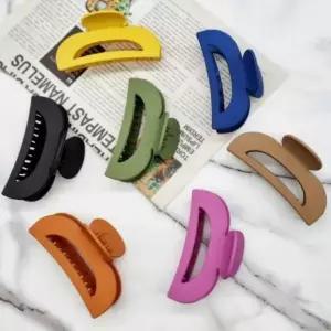 [하프클럽/셀러허브_여성트랜드패션]무광 긴머리집게핀 헤어집게핀 핑크