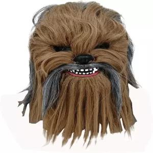 엘림우 츄 바카 마스크 원숭이 코스프레 헬멧 풀 헤드 라텍스 유연한 할로윈 코스튬 소품 팬시 볼 소프트