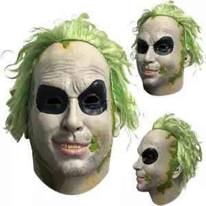 무서운 현실적인 마스크 할로윈 코스튬 풀 헤드 공포 영화 그린 가발 라텍스 파티 소품