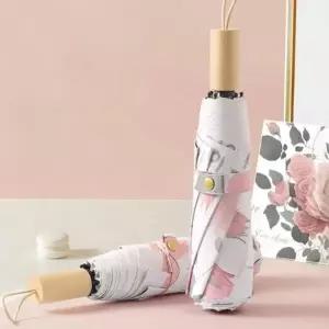 [하프클럽/]우드 고급형 베스트 손잡이 심플 양산 우산 여름 암막