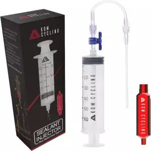 KOM Cycling 튜블리스 실란트 주입기 주사기 및 프레스타 밸브 코어 제거 도구 (Stans No Tubes 기타