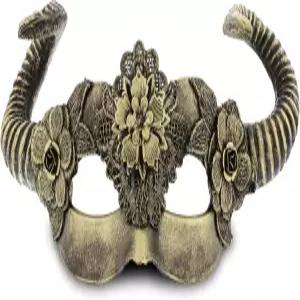 태도 스튜디오 스팀펑크 골드 베네치아 우드랜드 요정 뿔 가면극