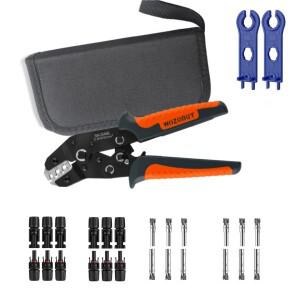 태양광 커넥터 압착 도구 키트 SN-2546B 14-10 AWG 펜치 태양광 패널 케이블 크림퍼