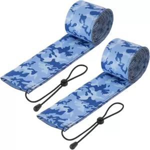 주조 트롤링 방적봉 보관 및 여행용 낚싯대 보호 케이스를 덮는 예보비 네오프렌 슬리브 봉 양말