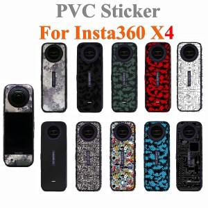 ta360 X4 용 PVC 스티커 파노라마 액션 카메라 장식 보호 필름 안티 스크래치 바디 커버 다채로운 스킨 액