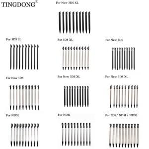 닌텐도 호환 3DS XL LL 뉴 2DS / NDSL NDSi용 검정색 플라스틱 스타일러스 터치스크린 메탈 텔레스코픽 펜