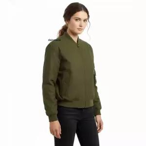 HUGO BOSS 보머 재킷 왁스 코튼 조절형 밑단