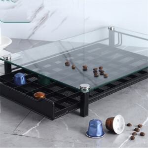 네스프레소용 40/60 커피 캡슐 홀더 랙 정리함 보관 스탠드 포드 호환 서랍 랙 실용적인 선반