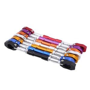 핸들 바 크로스바 범용 조절 가능 강화 바이크 오토바이 밸런스 레버 패드