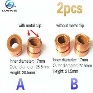 폭스 바겐 오래된 산타나 제타 자동차 발전기 구리 헤드 슬립 링 수집기용 2 개