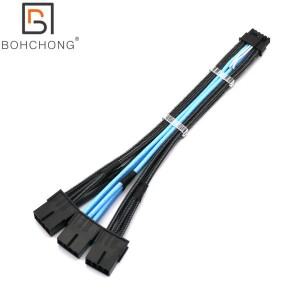 프리미엄 12VHPWR 12+4핀-3pcs PCI-E 8핀 GPU 그래픽 비디오 카드 16AWG 5.0 케이블 RTX3090Ti 전원 공급