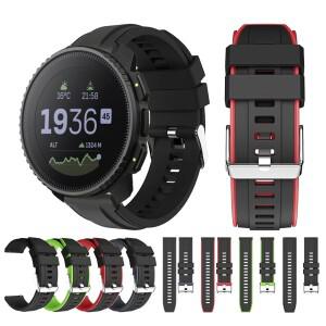 순토 호환 OCEAN/PACE 시계 밴드 용 실리콘 스트랩 9 5 PEAK Pro/DLC/수직/3 짐 팔찌 벨트 20mm