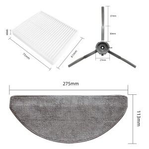 1세트 진공 청소기  천 필터 브러시 가전제품 액세서리 ILIFE V20용 Laresar용 L10용 Vyzzle 로봇용