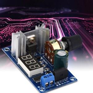 LM317 전원 레귤레이터 가변 전압 공급 장치 보드 디지털 디스플레이 317