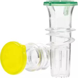 YZC 레몬 스퀴저 ？ 2팩 주스기 BPA 프리 플라스틱 라임 뚜껑이 있는 컴팩트 주스 추출기 시트러스 프레스