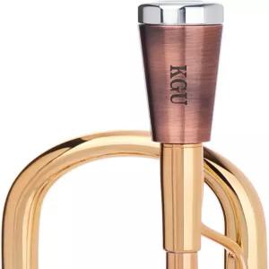 KGUBrass 트럼펫 마우스피스 부스터. 커스텀 제작 콘 부스터 KGU 앤티크 코퍼 래커 색상